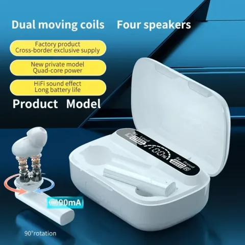 Fones de ouvido duplos dinâmicos Auriculares Bluetooth - nacloset 7