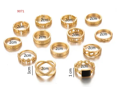 Conjunto de 15 Anéis Anéis - nacloset 7 Conjunto de 15 Anéis Anéis - nacloset 7