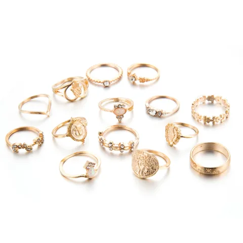 Conjunto de 15 Anéis Anéis - nacloset 3 Conjunto de 15 Anéis Anéis - nacloset 3