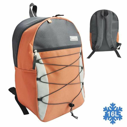 Mochila Geleira Juinsa Clasic Luxury Laranja Têxtil