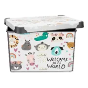 Caixa de Armazenagem World Com pegas Plástico 17 L (27,5 x 22 x 36,5 cm) Casa | Jardim - nacloset 2