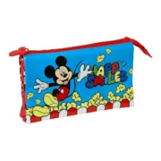 Estojo Mickey Mouse Clubhouse 812214744 Vermelho Azul (22 x 12 x 3 cm) (22 x 12 x 3 cm) Estojos - nacloset