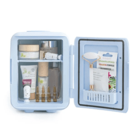 vista de um beauty fridge