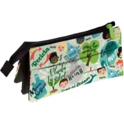 Estojo Triplo Grafoplas Revolution Green Multicolor (23,5 x 12 x 14 cm) Estojos - nacloset 2