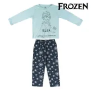 Pijama Infantil Frozen 74741 Turquesa Azul Marinho Bebés e Crianças - nacloset