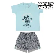 Conjunto de Vestuário Mickey Mouse (Azul) Bebés e Crianças - nacloset