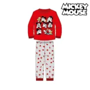 Pijama Infantil Mickey Mouse Vermelho Bebés e Crianças - nacloset