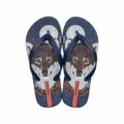 Chinelos para Crianças Ipanema Classic Wolf Azul escuro Chinelos e meias de natação - nacloset
