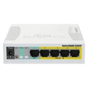 Switch de mesa Mikrotik RB260GSP Gigabit Ethernet Branco Alimentação - nacloset