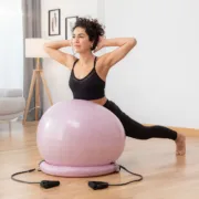Bola de Yoga com Anel de Estabilidade e Bandas de Resistência Ashtanball Aparelhos de Musculação - nacloset