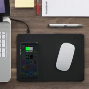 Tapete de Rato com Carregamento sem fios 2 em 1 Padwer Carregadores e cabos USB - nacloset 2