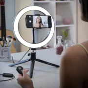 Anel de Luz com Tripé Acessórios para telemóveis e tablets - nacloset