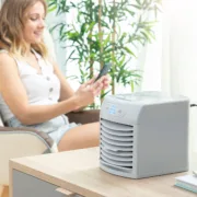 Mini Climatizador a Vapor Portátil com LED Freezyq+ Ar condicionado e ventiladores - nacloset 2