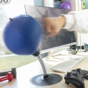 Saco de Boxe Insuflável, Anti-stress para o Escritório Hittres Artigos de festa - nacloset
