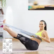 Faixa Elástica Fitness para Alongamentos (com Guia de Exercícios) Bandas elásticas - nacloset