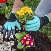 Luvas de Jardinagem com Garras para Cavar Bricolage e Ferramentas - nacloset 2