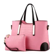 Bolsa Feminina Estilo Crocodilo com Carteira Acessórios de Moda - nacloset 2