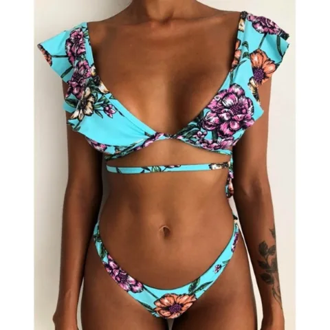Conjunto de biquíni floral impresso Biquínis e fatos de banho - nacloset 12