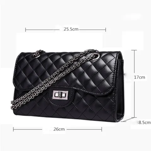 Bolsa de Mulher Acolchoada em Couro PU Carteiras e Bolsas - nacloset 4