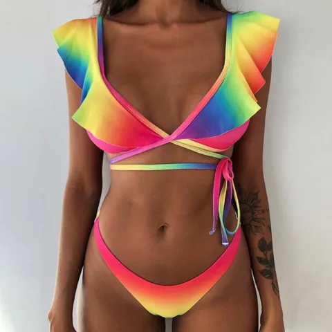 Conjunto de biquíni floral impresso Biquínis e fatos de banho - nacloset 23