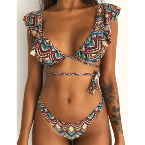 Conjunto de biquíni floral impresso Biquínis e fatos de banho - nacloset 14