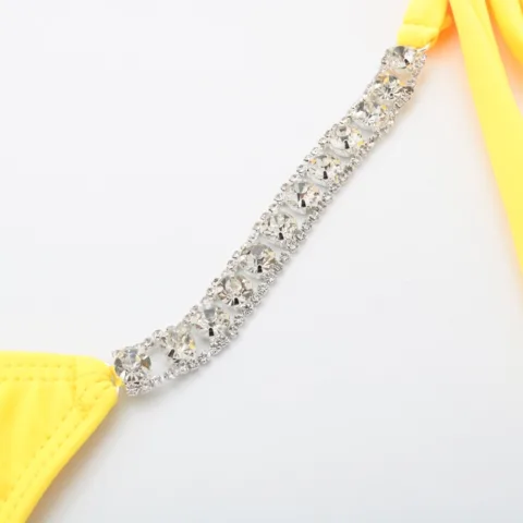 Conjunto de biquíni Cristal diamante maiô push up Biquínis e fatos de banho - nacloset 6