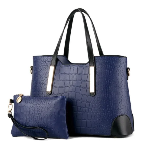 Bolsa Feminina Estilo Crocodilo com Carteira Acessórios de Moda - nacloset 9