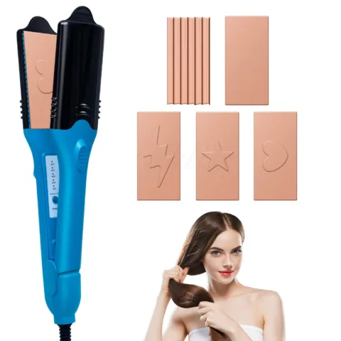 Ferro Alisador de cabelo Alisamento elétrico (Curling Imprinting 3D) Alisadores - nacloset 3 Ferro Alisador de cabelo Alisamento elétrico (Curling Imprinting 3D) Alisadores - nacloset 3