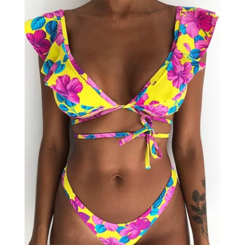 Conjunto de biquíni floral impresso Biquínis e fatos de banho - nacloset 18
