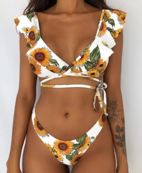Conjunto de biquíni floral impresso Biquínis e fatos de banho - nacloset 15
