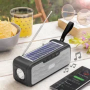 Coluna Sem Fios com Carregamento Solar e Lanterna LED Sunker Acessórios para festas - nacloset