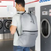 Saco Mochila de Lavandaria para a Roupa Clepac Casa | Jardim - nacloset 2