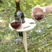 Mesa de Vinho para o Exterior Dobrável Acessórios de campismo e montanhismo - nacloset