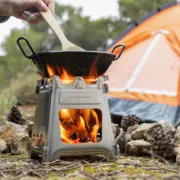 Fogão de Aço Desmontável para Campismo Flamet InnovaGoods Acessórios de campismo e montanhismo - nacloset