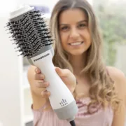 Secador tipo Escova e Volumizador Iónico Volumio   1000W Branco/(Cinzento) Cabelo - nacloset 2