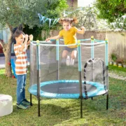 Cama Elástica Infantil com Rede de Segurança Kidine Brinquedos e Jogos - nacloset