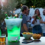 Balde de Gelo LED com Altifalante Recarregável Sonice Acessórios de Cozinha - nacloset 2