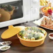 Panela de Vapor de Silicone Multifunções com Receitas Silicotte Acessórios de Cozinha - nacloset