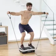 Plataforma Vibratória de Treino com Acessórios e Guia de Exercícios Vybeform Aparelhos de Musculação - nacloset 2