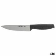 Faca de Cozinha Quttin Laos Preto Prateado 15 cm (36 Unidades) Cozinha | Gourmet - nacloset