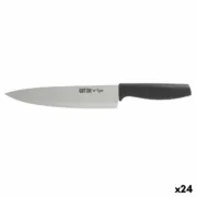 Faca de Cozinha Quttin Laos Preto Prateado 20 cm (24 Unidades) Cozinha | Gourmet - nacloset