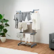 Estendal Dobrável Vertical com Rodas Dolver InnovaGoods 24 Barras Casa | Jardim - nacloset