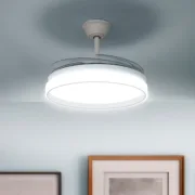 Ventoinha de Teto com Luz LED e 4 Pás Retráteis Woteez InnovaGoods Madeira 72 W Ø49-104 cm Ar condicionado e ventiladores - nacloset 2