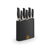 Porta-facas BRA A198208 Preto Plástico Cozinha | Gourmet - nacloset 2