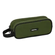 Estojo Duplo Safta Dark forest Preto Verde 21 x 8 x 6 cm Estojo 2 Divisórias - nacloset