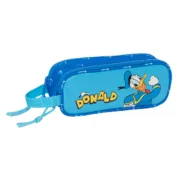 Estojo Duplo Donald Azul 21 x 8 x 6 cm Estojo 2 Divisórias - nacloset