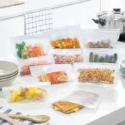 Conjunto de Sacos Reutilizáveis para Alimentos Freco   10 Peças Acessórios de Cozinha - nacloset