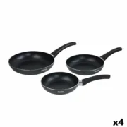 Conjunto de Frigideiras Quttin Alumínio 24 cm 3 Peças (4 Unidades) Cozinha | Gourmet - nacloset