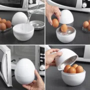 Cozedor de Ovos para o Micro-Ondas com Livro de Receitas Boilegg Acessórios de Cozinha - nacloset 2