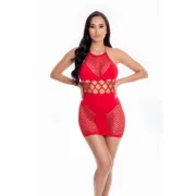 Vestido Pink Lipstick Vermelho (Tamanho único) Babydolls e bodies - nacloset